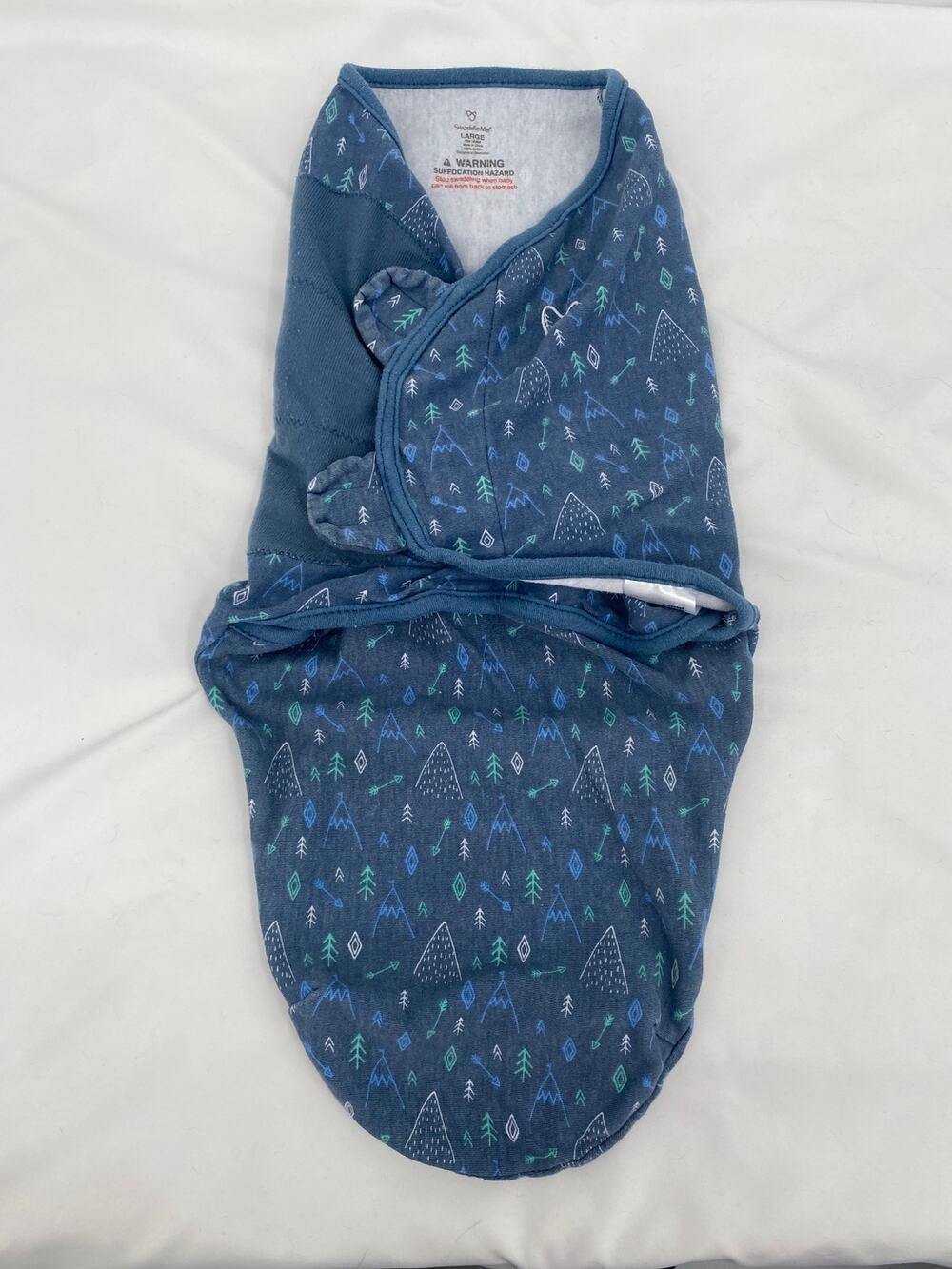 SwaddleMe by Ingenuity Original Swaddle Blue Mountain size Large